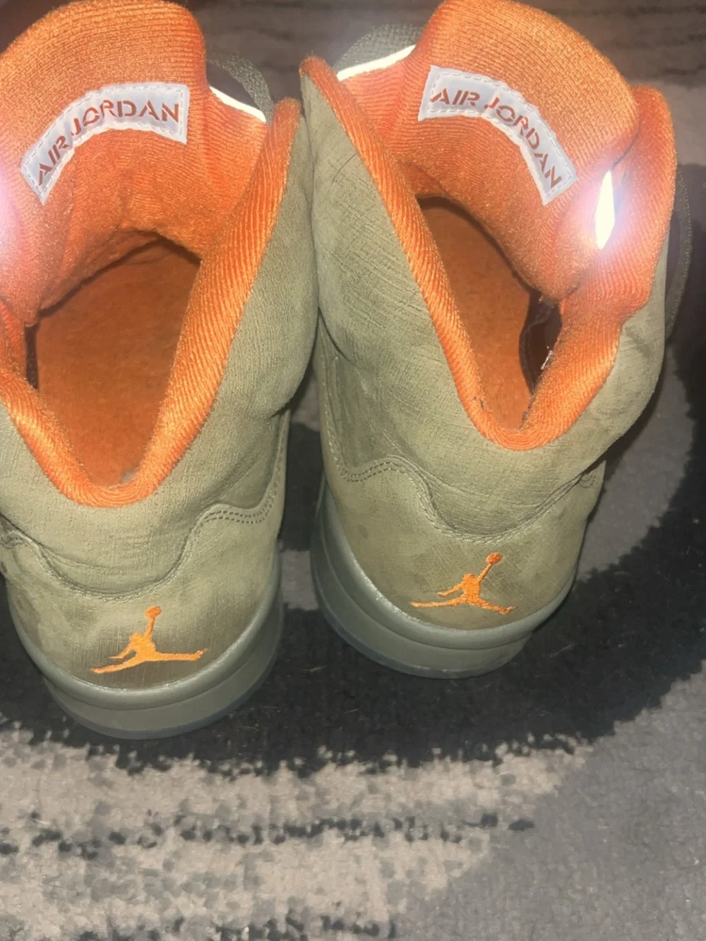 Men's Olive Green Jordan Retro 5